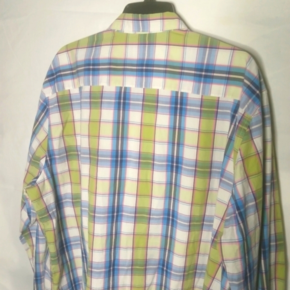 Crown & Ivy Men's 2XL Stretch Plaid Button-Down Shirt – Classic Fit - Picture 8 of 8